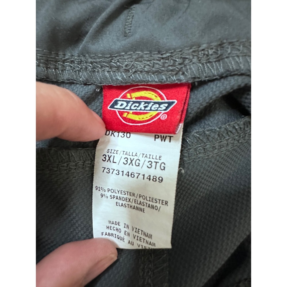 Dickies Dynamix Mens Cargo Scrub Pants Pewter Gray 3XL Stretch Workwear - Picture 2 of 5